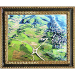 Aerial view of the territory of Vinci, "aerial frame", 1999.