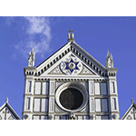 Facade of the Basilica of Santa Croce, Florence.