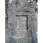 Inscription in the Parco di Montececeri, Fiesole.
