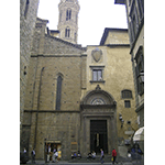 Entrance to the Badia Fiorentina, Florence.
