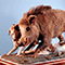 Diorama di battuta di caccia al cinghiale, realizzato da Paolo Savi nel 1824, Museo di Storia Naturale e del Territorio di Calci.