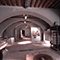 La sala con l'antico frantoio, Museo dell'Antica Grancia di Serre, Serre di Rapolano, Rapolano Terme.