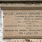 Lapide commemorativa sulla facciata del Lanificio di Stia, 1933.