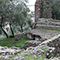Veduta della sudatio con pavimento in cocciopesto, Villa romana di Massaciuccoli, Massarosa.