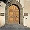 Portone d'ingresso dell'Accademia della Crusca, Villa Medicea di Castello, Firenze.