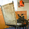 Torchio ottocentesco, Museo Didattico della Civilt� della Scrittura, San Miniato.
