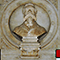 Busto di Giovanni Bourdillon, munifico donatore dell'ospedale, esposto all'interno del vecchio Ospedale Civile, Massa.