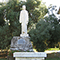 Statua di Don Luigi Bonacoscia, fondatore del Museo Etnologico delle Apuane, Massa.