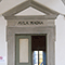 Ingresso dell'Aula Magna, Istituto di Istruzione Superiore "N. Machiavelli", Lucca.