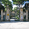 Ingresso di Villa Fabbricotti, sede principale della Biblioteca Comunale Labronica "Francesco Domenico Guerrazzi", Livorno.