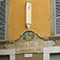 Decorazioni esterne dell'Antica Farmacia del Cervo, Arezzo.