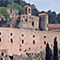 Veduta frontale del Castello Malaspina, Massa.
