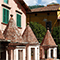 Lucernai dell'antico stabilimento termale "Bagno alla Villa", Bagni di Lucca.