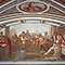 "Galileo dimostra la legge della caduta dei gravi a Don Giovanni de' Medici", affresco di Giuseppe Bezzuoli, Tribuna di Galileo, Firenze.