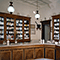 Interno della Farmacia Serafini, Fucecchio.