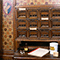 Particolare del banco di vendita dell'Antica Farmacia del "Canto alle Rondini", Firenze.