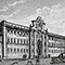 Incisione raffigurante la facciata del Convitto Nazionale "Francesco Cicognini" di Prato, F. Fontani, "Viaggio pittorico della Toscana", Firenze, per V. Batelli, 1827 (3 ed.).