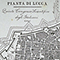 Pianta della citt� di Lucca in occasione del Quinto Congresso Scientifico degli Italiani del 1843, in A. Mazzarosa, "Guida di Lucca e dei luoghi pi� importanti del ducato", Lucca, 1843.