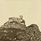 Telefotografia eseguita da Giorgio Roster raffigurante il Castello del Volterraio, Isola d'Elba, c. 1892, Fondo Roster, Istituto e Museo di Storia della Scienza, Firenze.