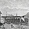 Incisione raffigurante Piazza Santissima Annunziata a Firenze, F. Fontani, "Viaggio pittorico della Toscana", Firenze, per V. Batelli, 1827 (3 ed.).