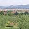 Veduta del Giardino dell'Iris, Firenze. Sullo sfondo la citt� e la collina di Fiesole.