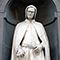 Statua di Giotto, Loggiato degli Uffizi, Firenze.