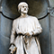 Statua di Donatello, Loggiato degli Uffizi, Firenze.
