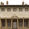 La scalinata d'accesso alla Villa Medicea "La Ferdinanda" ad Artimino (Carmignano).