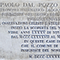 Lapide sul Palazzo dal Pozzo Toscanelli, Firenze.