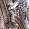 Decorazioni sulla facciata del Duomo di Siena.