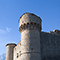 Sommit� delle mura del Castello di Meleto, Gaiole in Chianti.