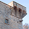 Sommit� delle mura del Castello di Meleto, Gaiole in Chianti.