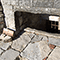 Una finestra delle cantine del Castello di Meleto, Gaiole in Chianti.