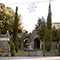 Ingresso di Villa Chigi Saracini da Via della Ragnaia, Castelnuovo Berardenga.