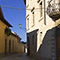 Ingresso del Palazzo Comunale di Cetona, sede del Museo Civico per la Preistoria.