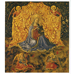 The Madonna of humility with four angels