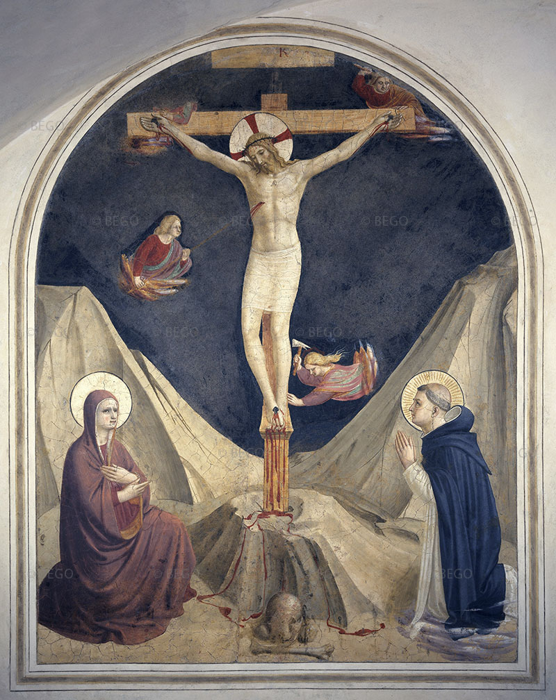 The Crucifixion with the Virgin, Saint Dominic and Angels, Museum of Saint Mark, Florence.