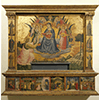 Madonna che porge la cintura a San Tommaso e storie della Madonna nella predella, Pinacoteca, Vaticano.