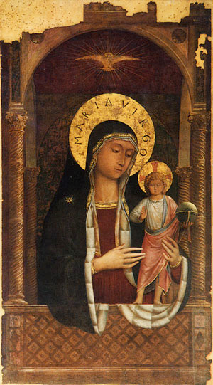 Madonna and Child under a Canopy, Church of Santa Maria Sopra Minerva, Rome.