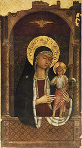Madonna col Bambino sotto un baldacchino, chiesa di Santa Maria sopra Minerva, Roma