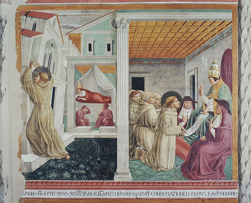 Il Sogno di Innocenzo III e l’Approvazione della regola, chiesa di San Francesco, Montefalco.