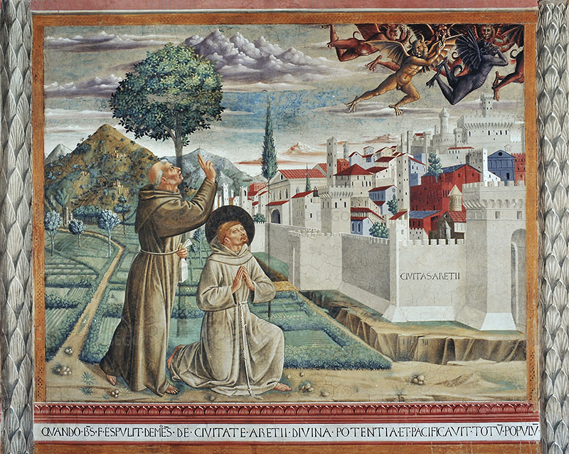 La Cacciata dei Diavoli da Arezzo, chiesa di San Francesco, Montefalco.