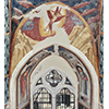 Stimmatizzazione del Santo, chiesa di San Francesco, Montefalco.