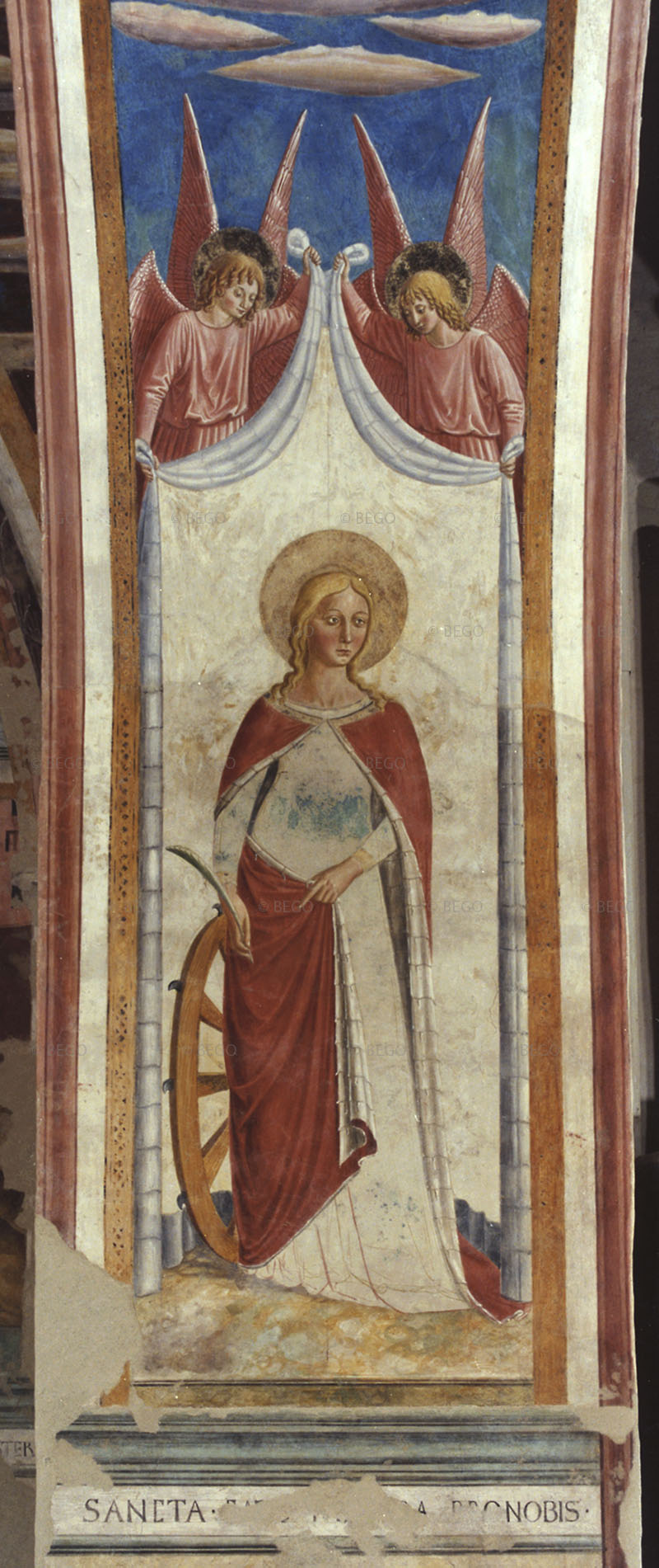 Santa Caterina d'Alessandria, Cappella di San Girolamo, Chiesa di San Francesco, Montefalco.
