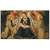 Madonna col Bambino, due angeli reggicortina, i santi Francesco e Bernardino e il donatore, Kunsthistorisches Museum, Wien.