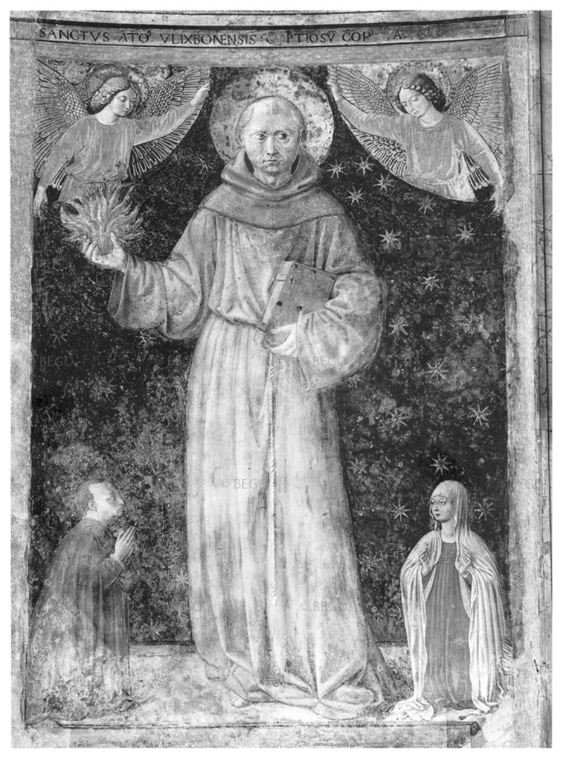 Sant'Antonio da Padova e donatori, Cappella Albertoni, Santa Matria in Aracoeli, Roma.