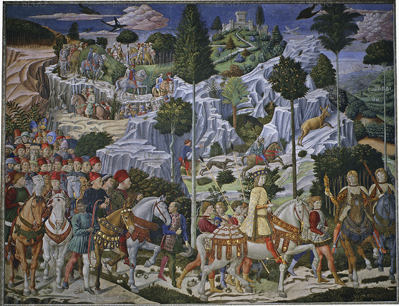 The Procession of the Magi, right-hand wall, Florence.