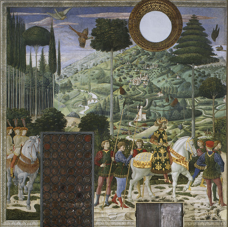 The Procession of the Magi, back wall, Florence.