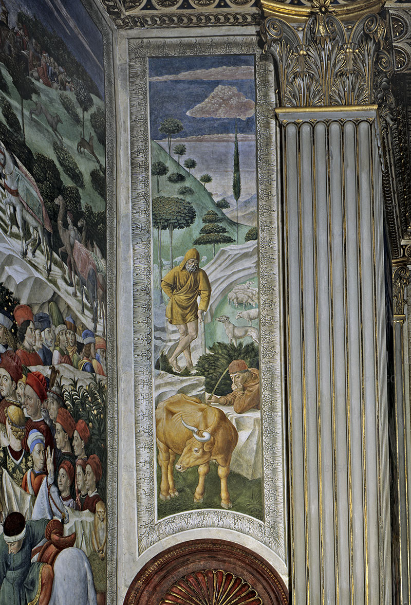 Wall depicting shepherds and their flock, Chapel of the Magi, Florence.