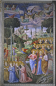 Cappella dei Magi, angeli in adorazione, Firenze.